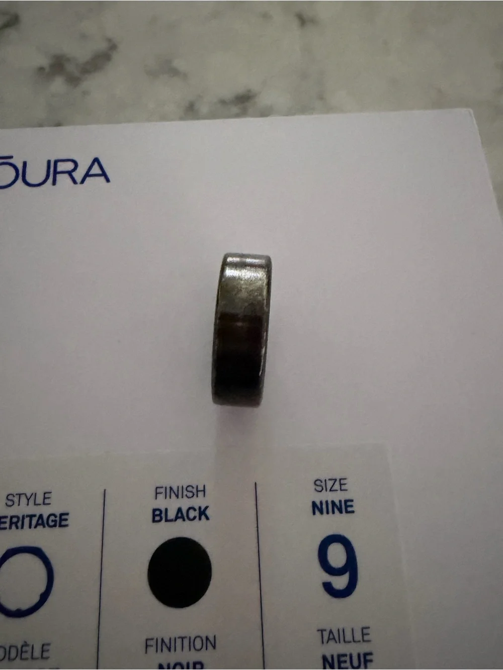 Oura Heritage Ring in Black